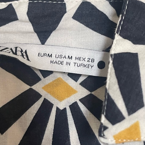 ZARA COTTON MIDI DRESS - Picture 3 of 8